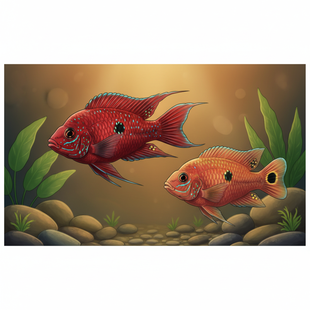 红宝石鱼公母鉴别指南：从体色到鳍部特征的全方位对照 - 宠物饲养封面图