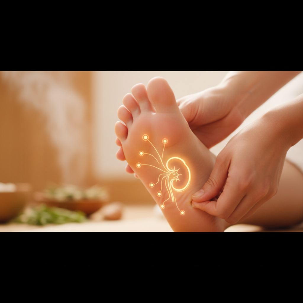 肾的穴位怎么找？足底按摩肾的部位和按法讲清 - 健康养生封面图