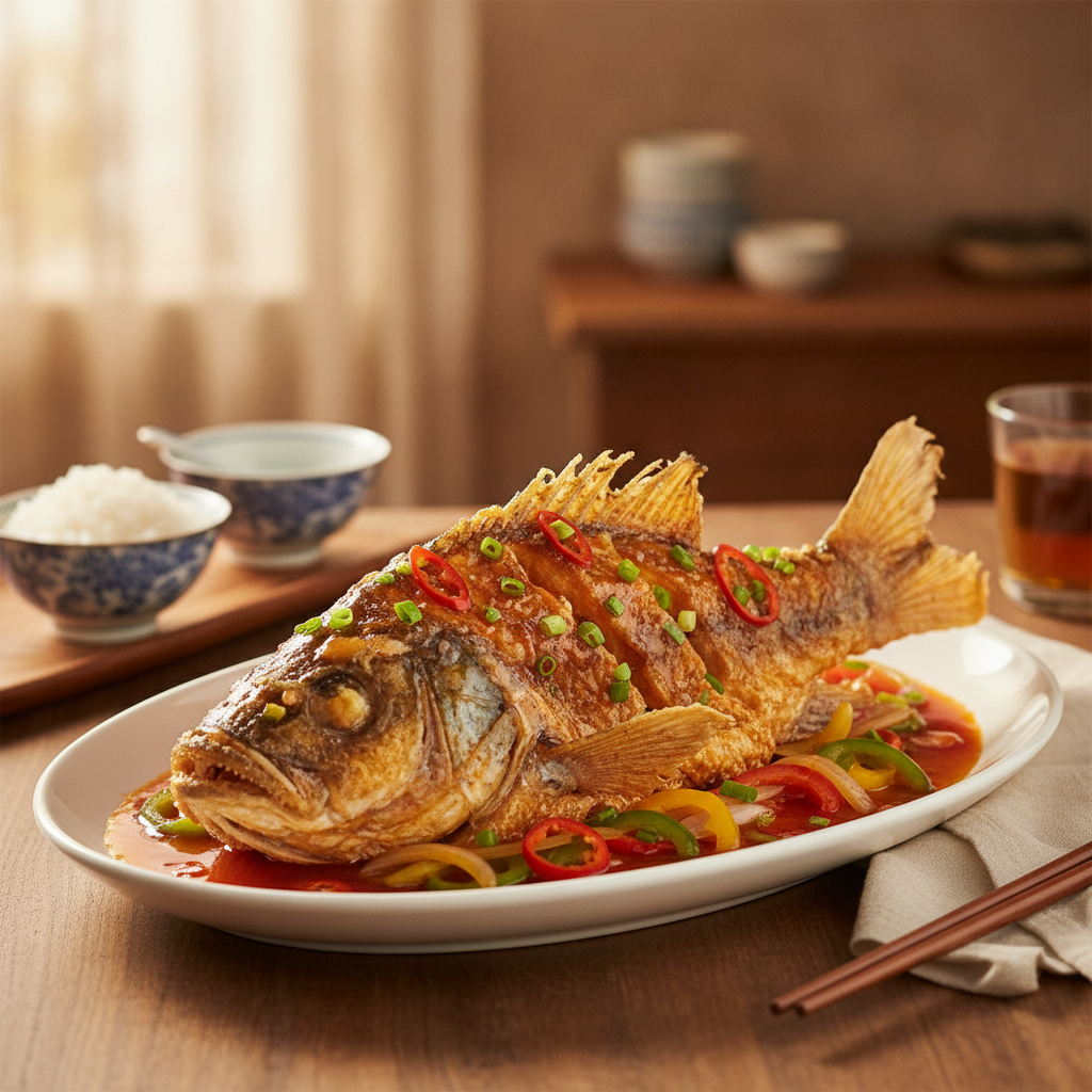 糖醋鱼的做法怎么做？ - 美食菜谱封面图
