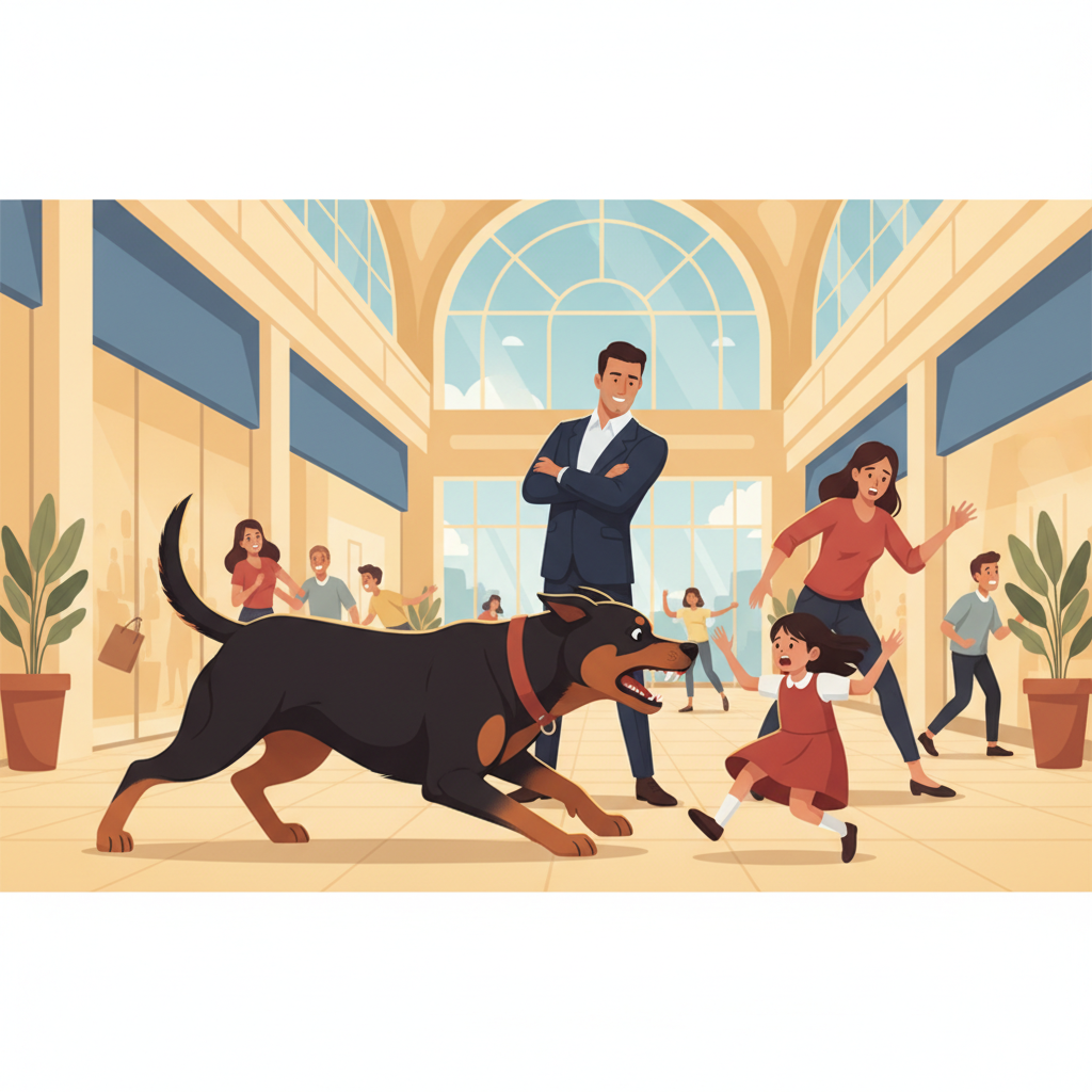 狗扑（狗扑网）：商场恶犬扑咬女童，主人太嚣张