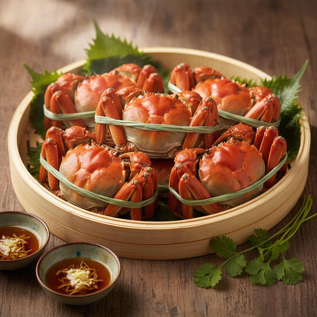 大闸蟹的做法怎么做？ - 美食菜谱封面图