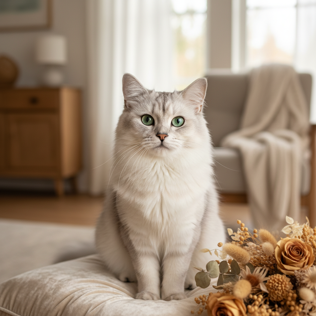 波米拉猫属于什么档次？揭秘这款自带眼线的银色精灵 - 宠物饲养封面图