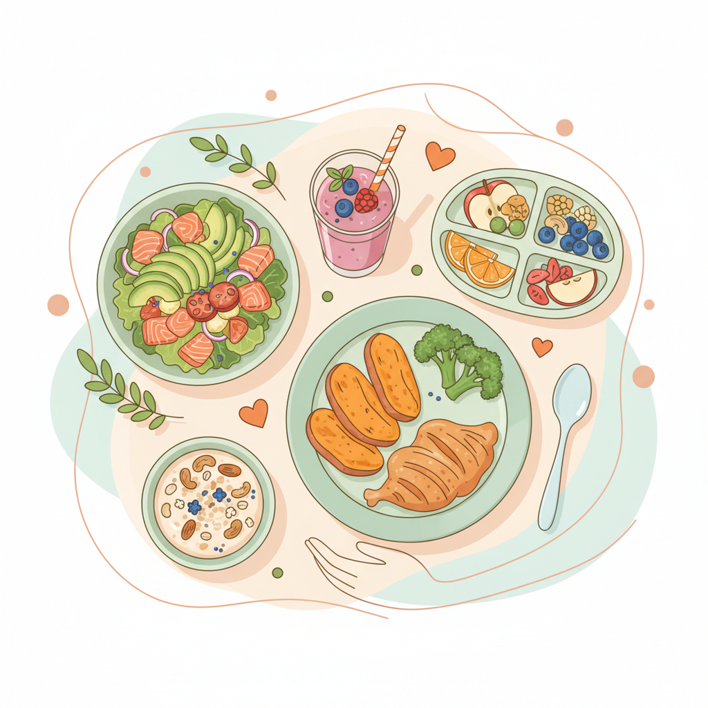 孕妇1一40周食谱大全及做法：5道核心营养餐，助你长胎不长肉