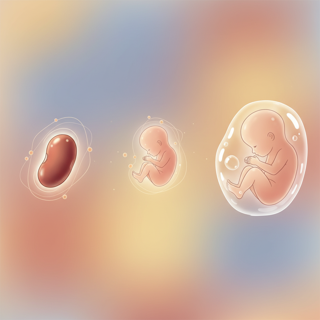 怀孕2个月胚胎发育全解析：从红豆大小到初具人形 - 母婴育儿封面图