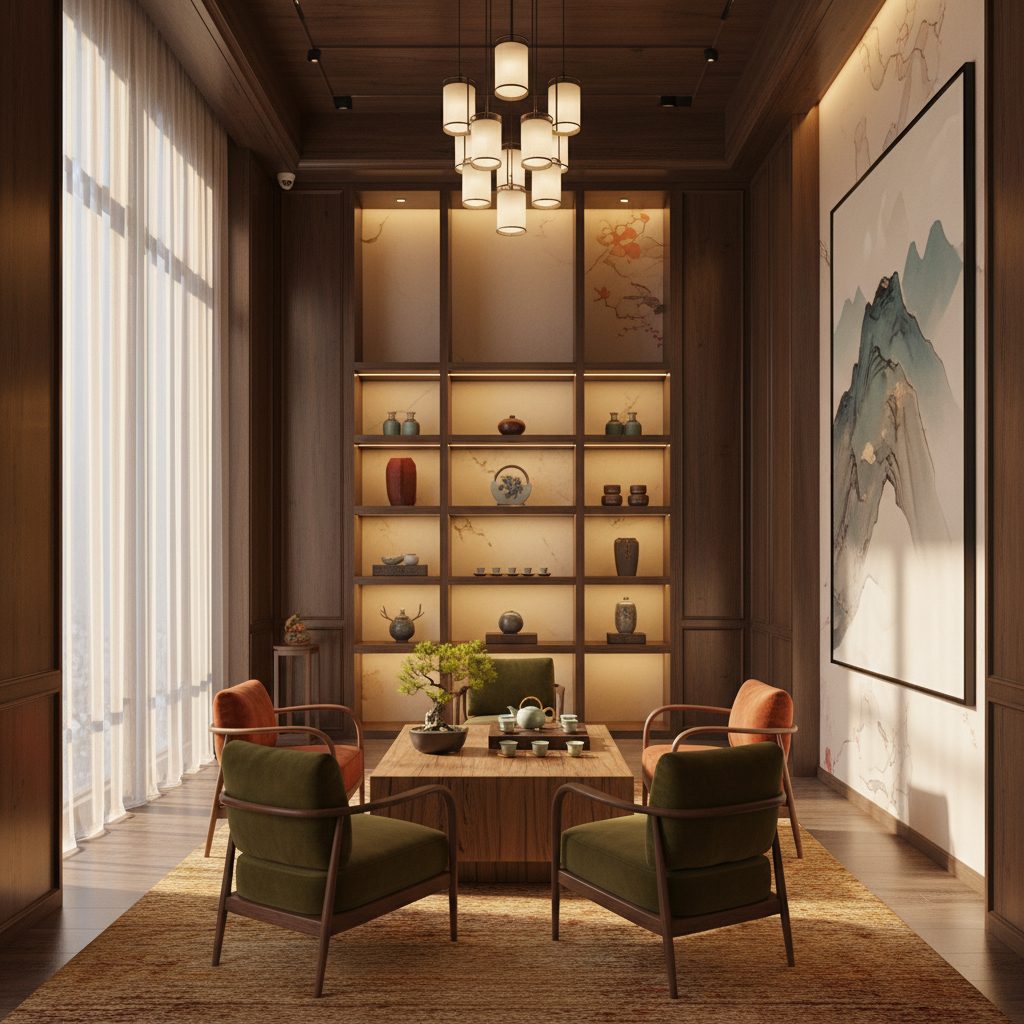 茶馆装饰怎么做出高级感？5个避坑指南与装修风格效果图 - 家居装修封面图