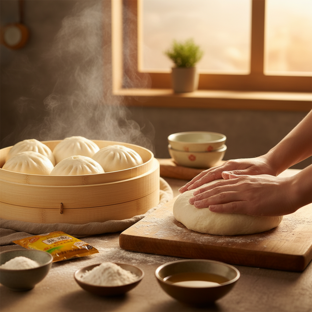 馒头的做法怎么发面? - 美食菜谱封面图
