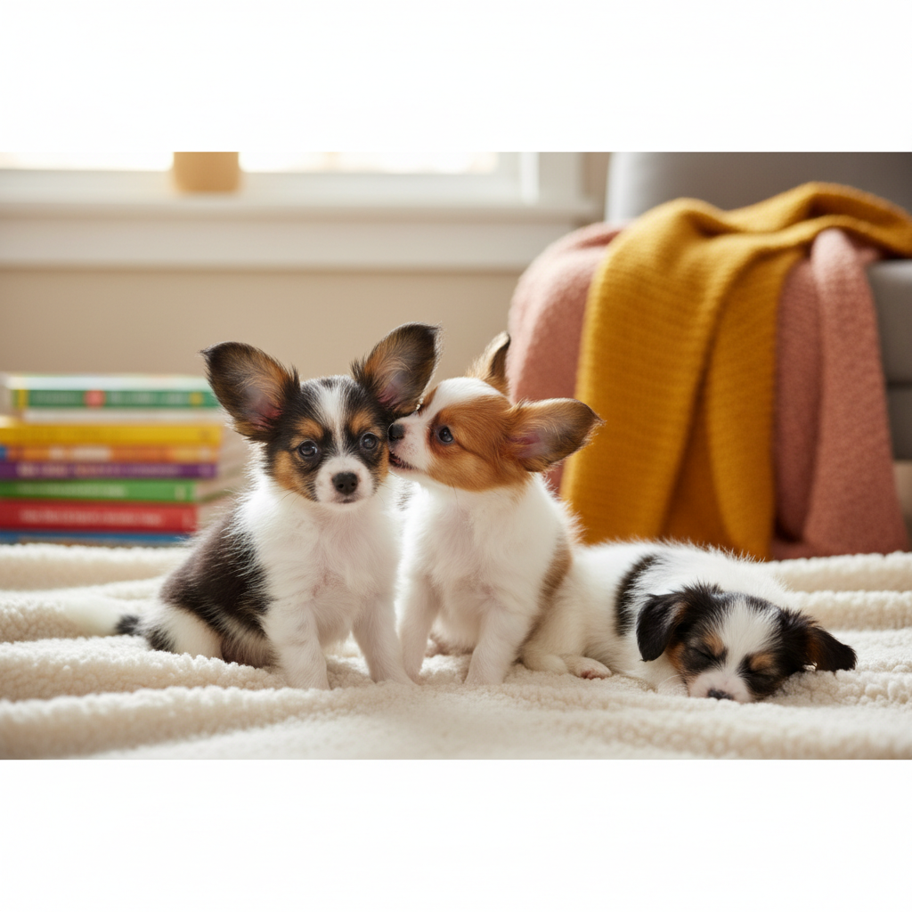 蝴蝶犬幼犬图片怎么看? - 宠物饲养封面图