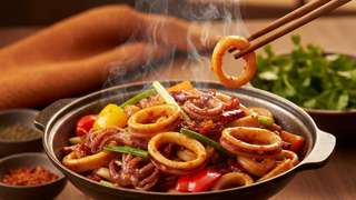 学会3个处理技巧，干锅鱿鱼的做法不腥不硬，分享地道鱿鱼的做法 - 美食菜谱封面图