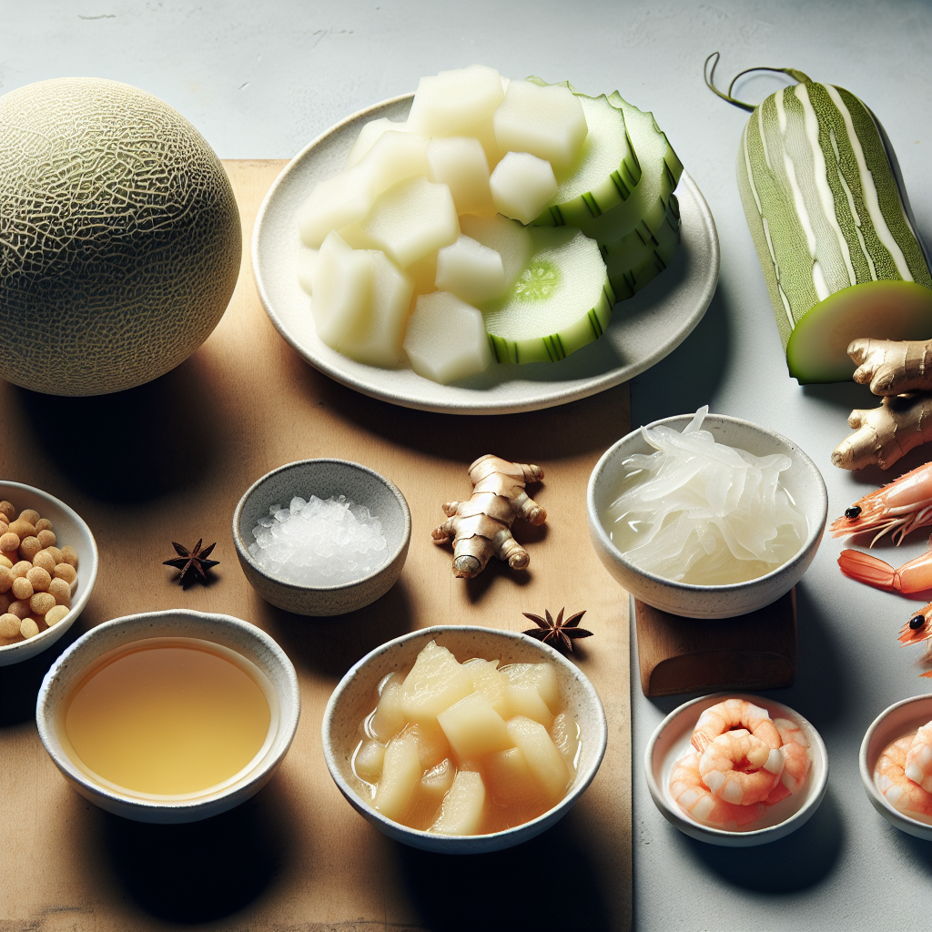 虾皮海米冬瓜汤家常食材图