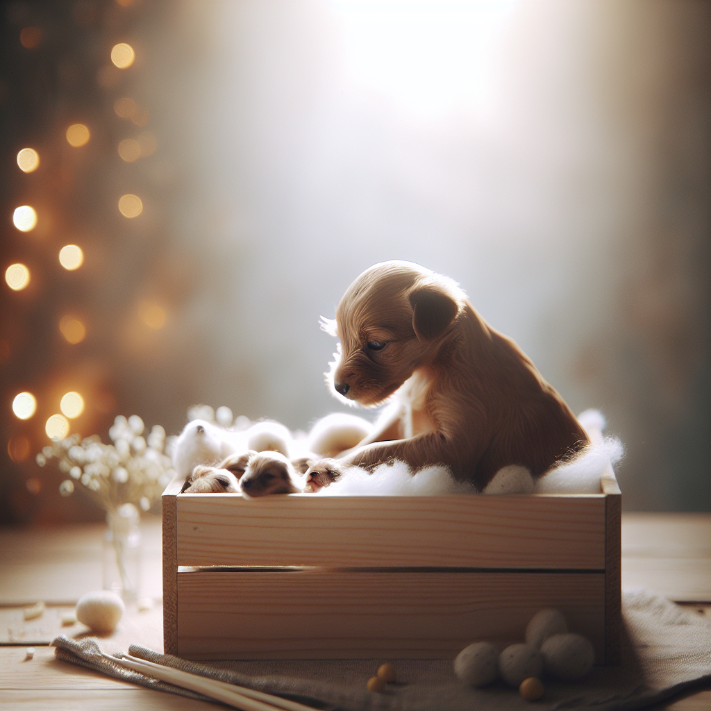 泰迪狗生产前筑巢行为表现